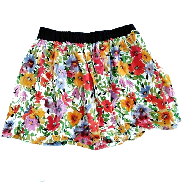 BONGO Floral Retro Mini Skirt - Picture 2 of 8